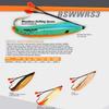 BOMBER Saltwater Grade Who Dat Weedless Rattling Spoon Fishing Lure - Gold Black Orange, 2 5/8", 7/8 oz, (BSWWRS3390) view 2