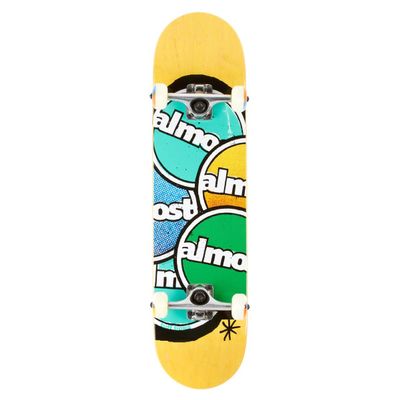 Almost Scramble Complete Skateboard, Yellow, FUL7.8