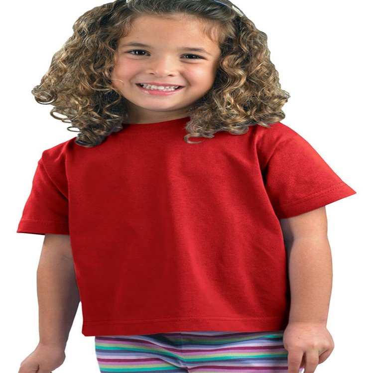 Rabbit Skins 5.5 oz Little Kid Short-Sleeve T-Shirt, 5-6, Red