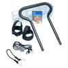 Total Gym PILS Men & Women Full Body Pilates Workout Kit, w/ Instructional DVD, Toe Bar, Leg Pull Accessory, Leg Extension Rope, & Ankle Cuffs, Black view 1
