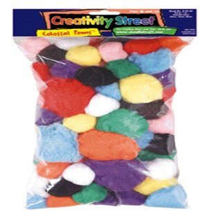 4 Pack CHENILLE KRAFT COMPANY COLOSSAL POMS