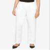 Alfred Dunner womens Plus Size Poly Proportioned Medium pants, White, 16 US view 4