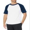 Augusta Sportswear Short Sleeve Baseball Jersey, Large, White/Navy view 3