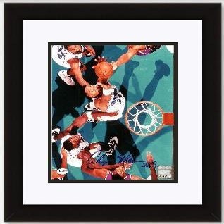 Alonzo Mourning Autographed Photograph - 8x10 Custom Framed - Autographed NBA Photos