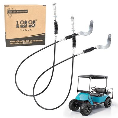 10L0L Forward & Reverse Transmission Shift Cable Assembly for EZGO TXT ST350/ST480 Workhorse 1996-2001 Golf Cart, OEM#72341-G01, Length 50.5"(2 Pack)