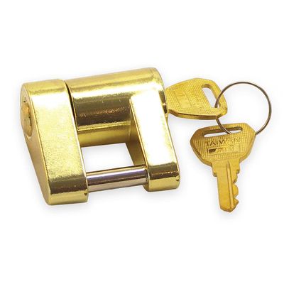 Shoreline Marine Screw Type Brass Coupler Lock | Solid Brass & Stainless-Steel Pin