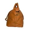 NHL Buffalo Sabres Pangea Tan Leather Top Zip Travel Bag view 4