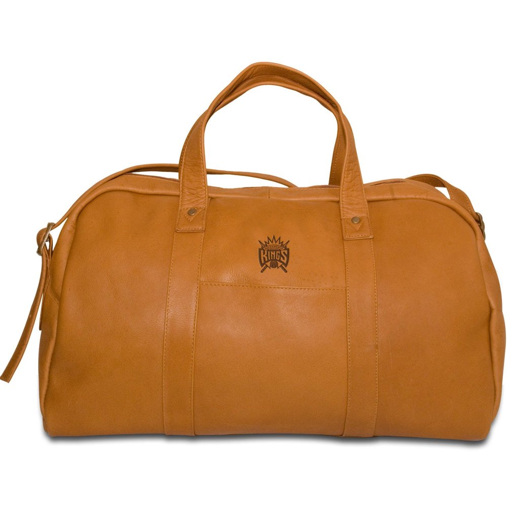 NBA Sacramento Kings Tan Leather Corey Duffel Bag