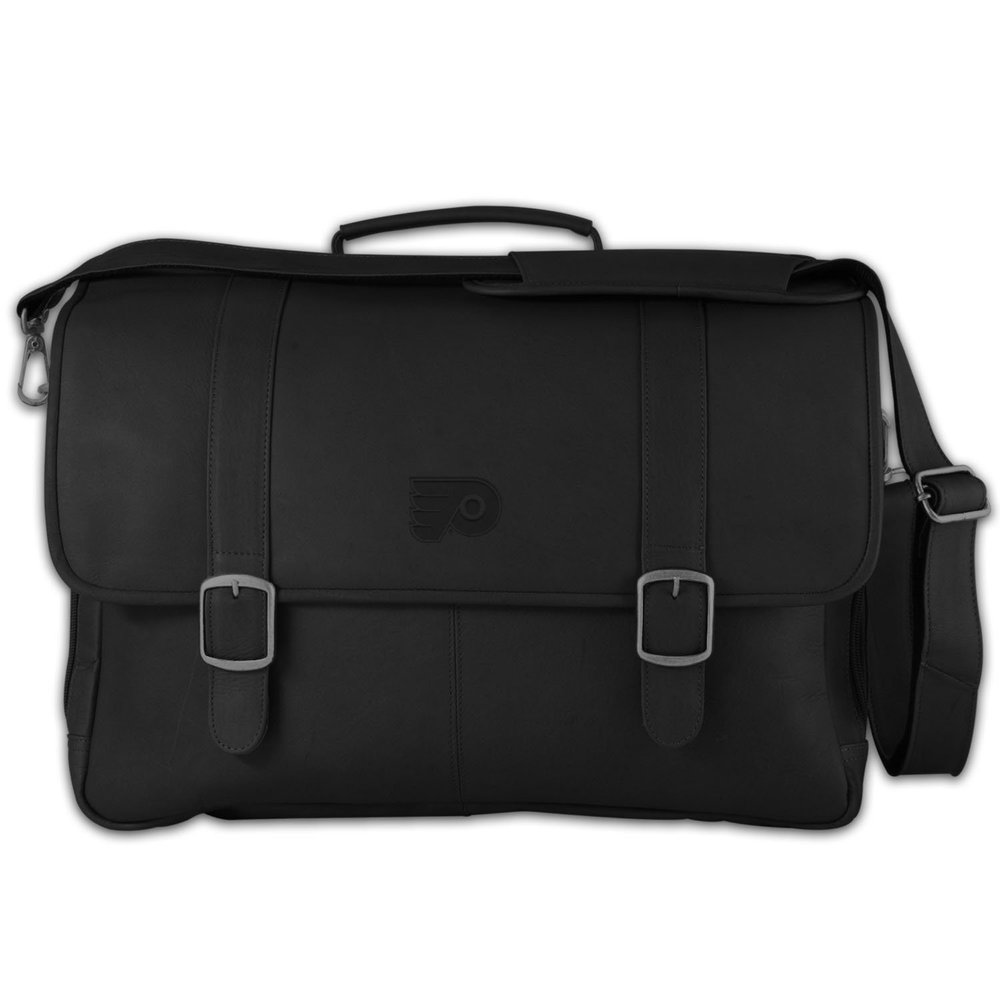 NHL Philadelphia Flyers Black Leather Porthole Case