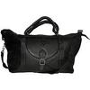 NHL Pittsburgh Penguins Black Leather Top Zip Travel Bag view 2