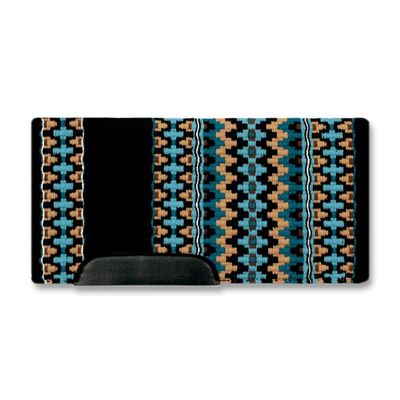 Mayatex Kiva 40x34 New Zealand Wool Saddle Blanket Black 40in x 34in