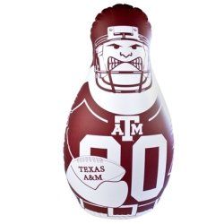 Fremont Die NCAA Texas A&M Aggies Bop Bag Inflatable Tackle Buddy Punching Bag, Standard: 40" Tall, Team Colors