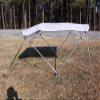 Vortex Gray/Grey Pontoon/Deck Boat 4 Bow Bimini Top 12' Long, 91-96" Wide, 54" High, Complete Kit, Frame, Canopy, and Hardware view 4