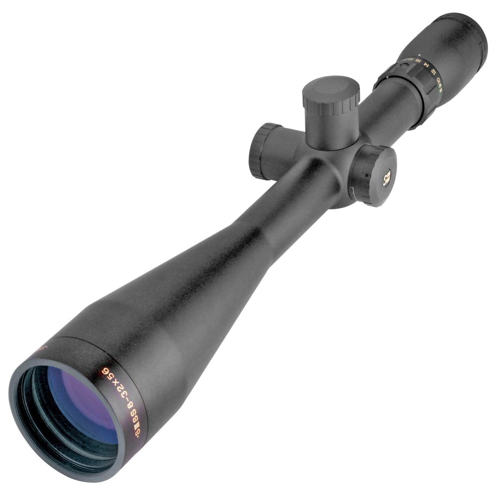 Sightron SIII LR 8-32x56 Target Dot Riflescope, 30mm Tube, 1/8 MOA Adjustments, Zact-7 Revcoat, Waterproof, Matte Black (25147)