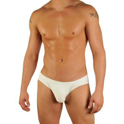 Gary Majdell Sport Mens Solid White Contour Pouch Bikini Swimsuit Size X-Large