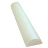 CanDo White PE Foam Rollers for Exercise, Finess, Muscle Restoration, Massage Therapy, Sport Recovery and Physical Therapy for Home, Clinics, Professional Therapy Half-Round 6" x 24" view 1
