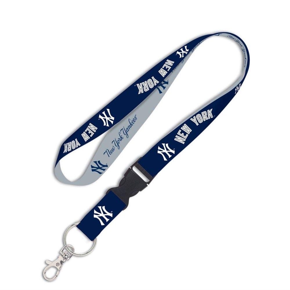 New York Yankees Two Tone Lanyard Keychain