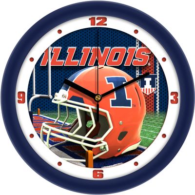 SunTime Illinois Fighting Illini - Football Helmet Wall Clock