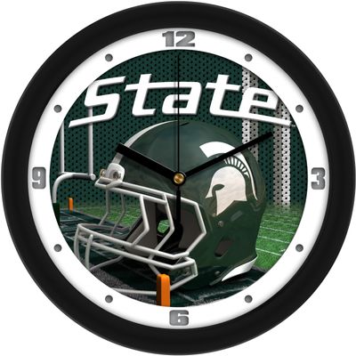 SunTime Michigan State Spartans - Football Helmet Wall Clock