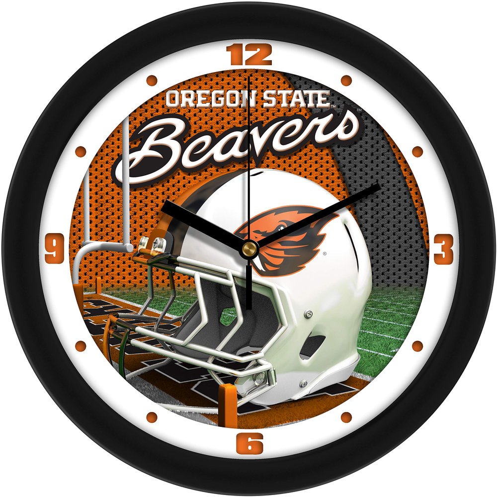 SunTime Oregon State Beavers - Football Helmet Wall Clock