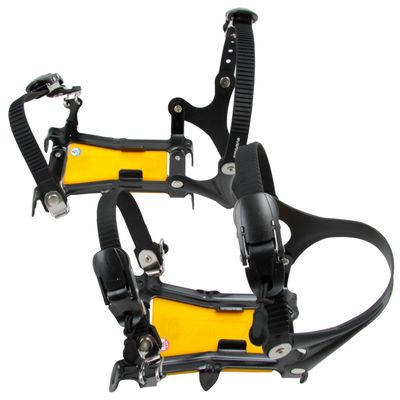 Evernew EBY015 Adjustable Width 6-Prong Crampons, Large, Yellow