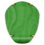 Yocaher 40" x 10" Kicktail Cruiser Longboard Skateboard Deck w/Premium 80A Black Grip Tape (Deck Only - Green)