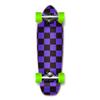 Yocaher New Complete Longboard- Mini Cruiser- Banana Cruiser 27" X 8", Checker Purple view 1