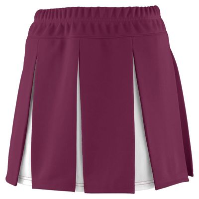 Augusta Sportswear Girls' Liberty Skirt XS Maroon/White