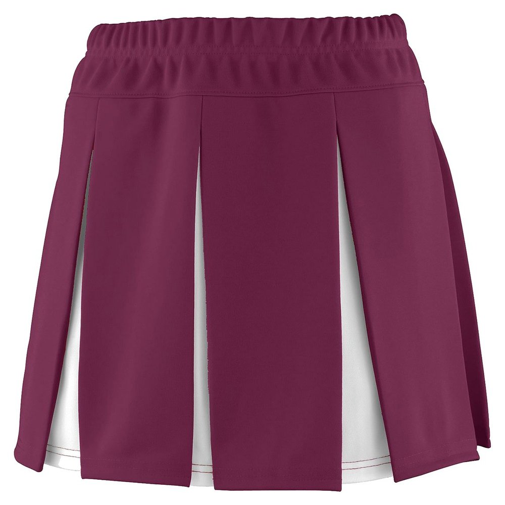 Augusta Sportswear Girls' Liberty Skirt XS Maroon/White