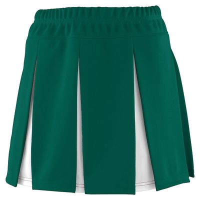 Augusta Sportswear Girls' Liberty Skirt L Dark Green/White
