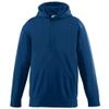 Augusta Sportswear Boys Wicking Fleece Hooded Sweatshirt, Navy, Small view 1