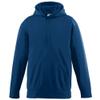 Augusta Sportswear Boys Wicking Fleece Hooded Sweatshirt, Navy, Small view 3