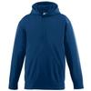 Augusta Sportswear Boys Wicking Fleece Hooded Sweatshirt, Navy, Small view 4