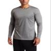 Mizuno Men's Inspire Long Sleeve Blank Tee, Grey, Medium view 1