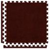 Alessco 10' x 10' (25 Pieces) Burgundy Premium SoftCarpets Interlocking Comfortable Carpet/EVA Foam Rubber view 1