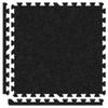Alessco Inc. 6' x 6' (9 Pieces) Dark Grey Economy SoftCarpets Interlocking Comfortable Carpet/EVA Foam Rubber view 1