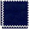 Alessco 6' x 6' (9 pieces) Royal Blue Premium SoftCarpets Interlocking Comfortable Carpet/EVA Foam Rubber view 1