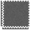 Alessco Inc. 8' x 8' (16 Pieces) Light Grey Economy SoftCarpets Interlocking Comfortable Carpet/EVA Foam Rubber view 1
