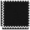 Alessco Inc. 8' x 8' (16 Pieces) Black Economy SoftCarpets Interlocking Comfortable Carpet/EVA Foam Rubber view 1