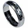 Stylejewelry Tungsten Carbide Ring - Polished Finish Laser-Made Vine Design 7.5 view 1