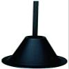 On Time Wildlife Feeders Aluminum Mounting Funnel, Black, 00101 view 1