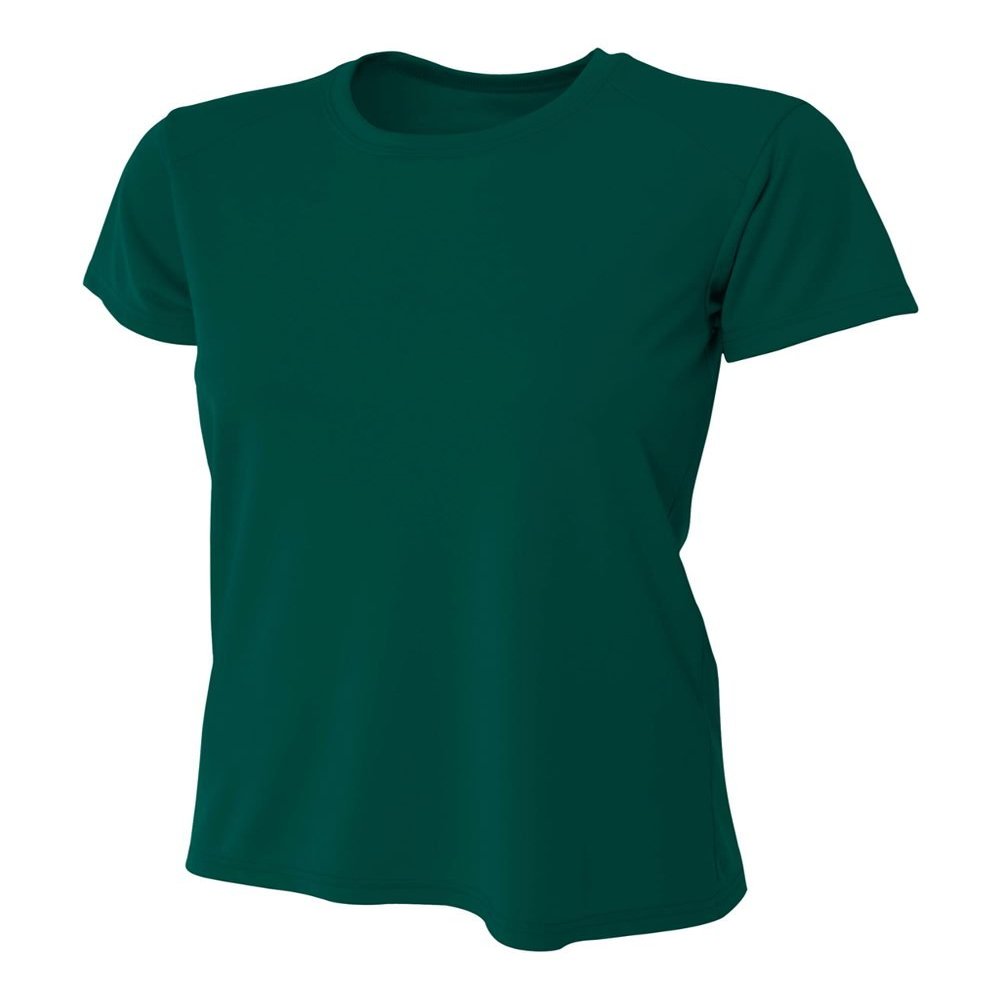 A4 Womens Cooling Performance Crew, Medium, Forest