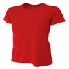 A4 Womens Cooling Performance Crew, Large, Scarlet view 1
