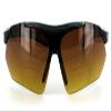 Daredevil Fashion Bifocal Sunglasses with Wrap-Around Sports Design and Anti-Glare Coating for Youthful and Active Men (Black+Red w/Amber +3.00) view 2