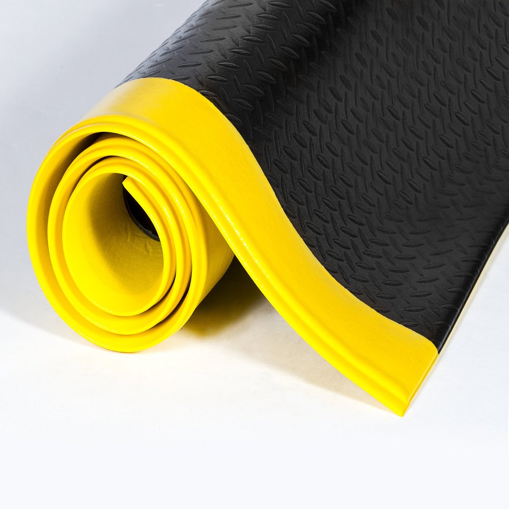 #520 Wear-Bond Deck-Topstandard 9/16" Blk/Ylw B