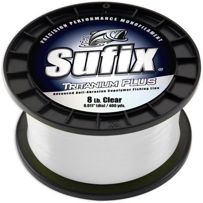 Sufix Tritanium Plus 1-Pound Spool Size Fishing Line (Clear, 30-Pound)