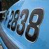 3DLTRG Boat & Jetski Registration Numbers - Domed/Raised Decal (16 pcs) Black Center/Chrome Outline (Wake Series) view 3