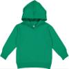 RABBIT SKINS Toddler Fleece Long Sleeve Hooded Pullover Sweatshirt with Side Seam Pockets, Kelly, 4T