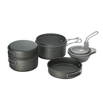 Kovea Solo 2 Camping Cookware Cookset Portable Cookware Hard Anodizing Coating KSK-SOLO2