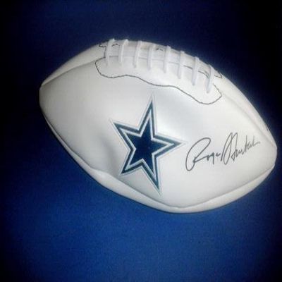 Roger Staubach Signed Ball - Logo - Autographed Footballs